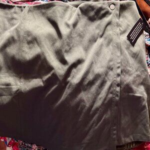 D&Co Denim & Company Olive Green Skort Skirt XL Pull On Stretch
